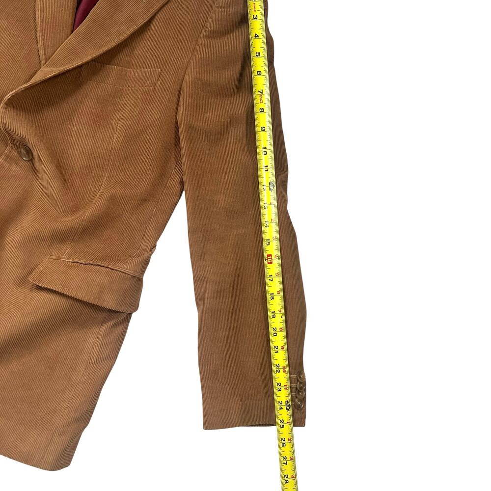 Dolce & Gabbana Camel Corduroy Blazer Men 42R Italy Cranberry Lining Retail$1200 - Picture 8 of 11